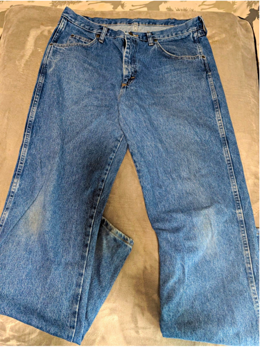 Wrangler Blue Ridge Jeans Mens 36x36 Medium Wash 100% Cotton Denim 5 Pocket